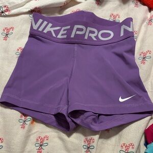 Nike Purple Performance Mid-Rise Training Shorts